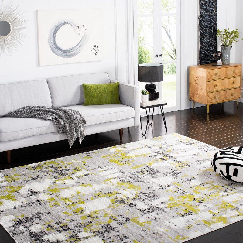 Skyler SKY193 Power Loomed Indoor Area Rug - Grey/Green - 8'x10' - Safavieh