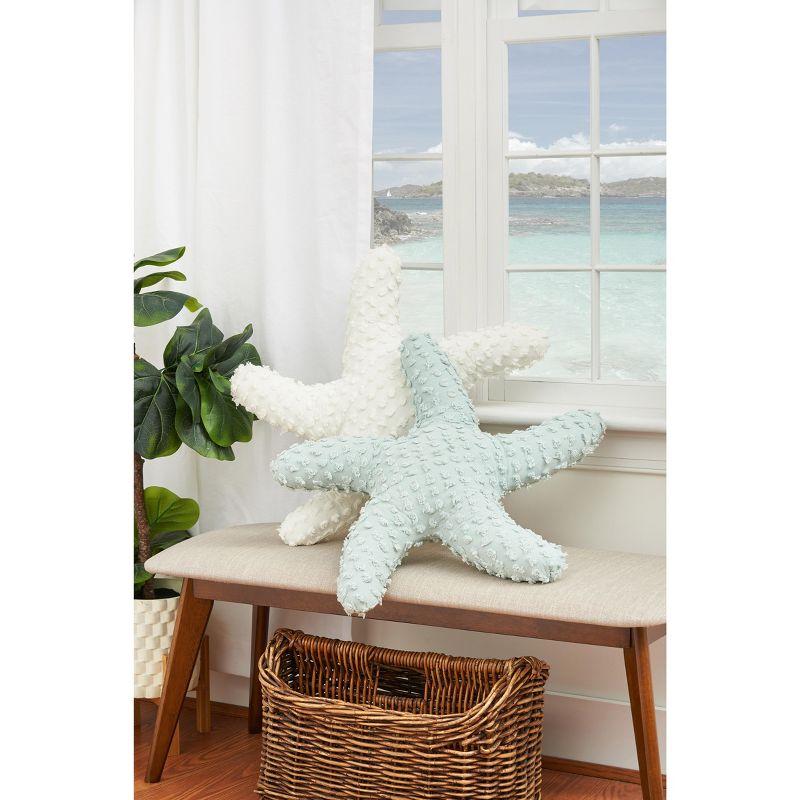 C&F Home 25" Green Starfish Shaped Coastal Accent Throw Pillow Decor Decoration 25.0 in.