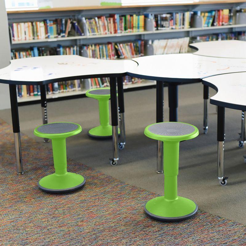 ECR4Kids SitWell Wobble Stool, Adjustable Height, Active Seating