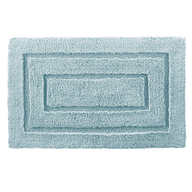 Robbins Egg Blue Egyptian Cotton Plush Bath Rug