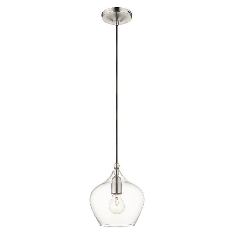 Livex Lighting Pendants 1 - Light Pendant in  Brushed Nickel