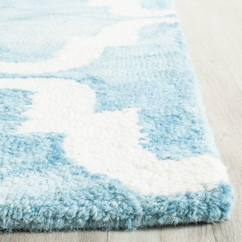 Dip Dye DDY536 Hand Tufted Indoor Area Rug - Turquoise/Ivory - 7'x7' - Safavieh
