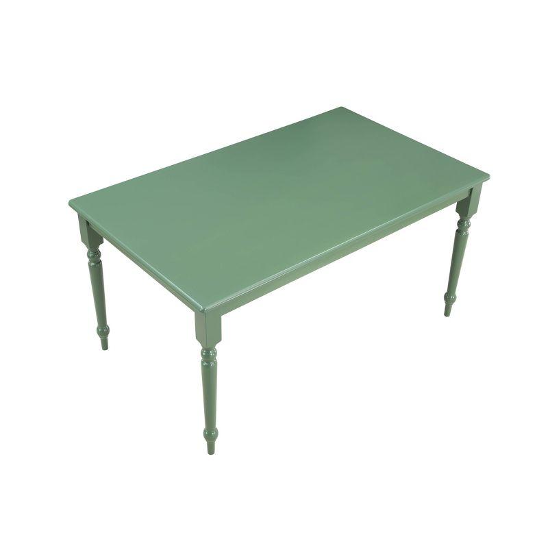 Rectangular Carolina Dining Table Equestrian Green - Boraam