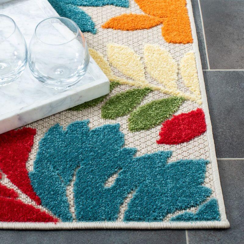Cabana CBN308 Loomed Indoor Runner Rug - Ivory/Orange - 2'2"x9' - Safavieh