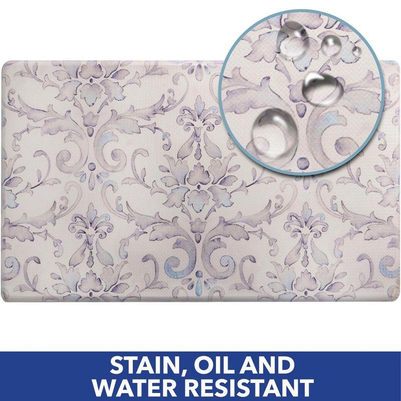 Cozy Living Watercolor Damask Anti-Fatigue Mat