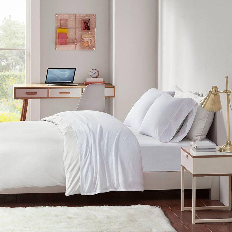 Cotton Blend Jersey Knit All Season Sheet Set