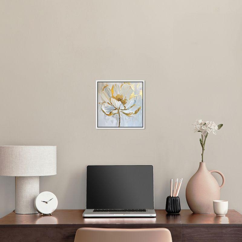 Art Remedy Magnolia II Floral Fine Wall Art, 12" x 12", White Frame