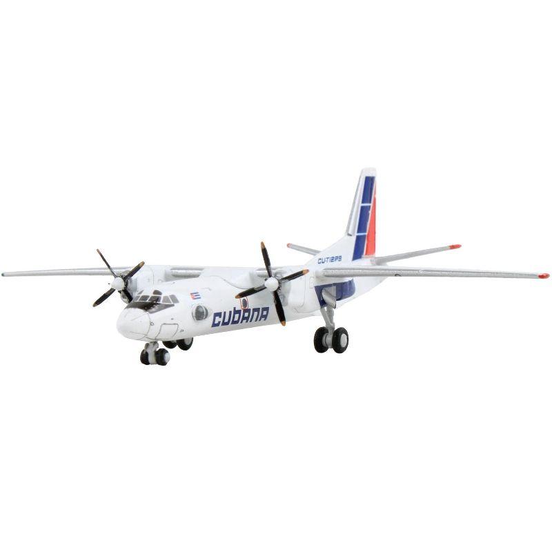 Antonov An-26 Commercial Aircraft "Cubana de Aviacion" White with Red and Blue Tail 1/400 Diecast Model Airplane by GeminiJets
