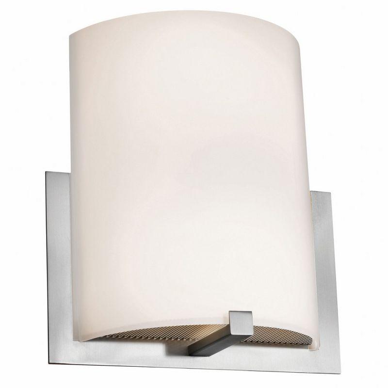 Brushed Steel 2-Light Dimmable LED Wall Sconce