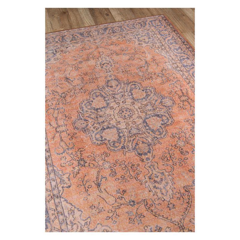 2'x3' Medallion Loomed Accent Rug Copper - Momeni: Traditional Rectangle, Low Pile, Indoor, Polyester