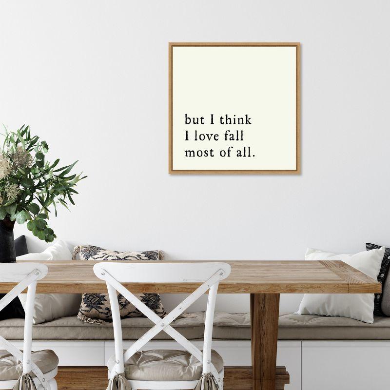 Amanti Art But I think I love fall most of all by Amanti Art Portfolio Canvas Wall Art Print Framed 22 x 22-in.