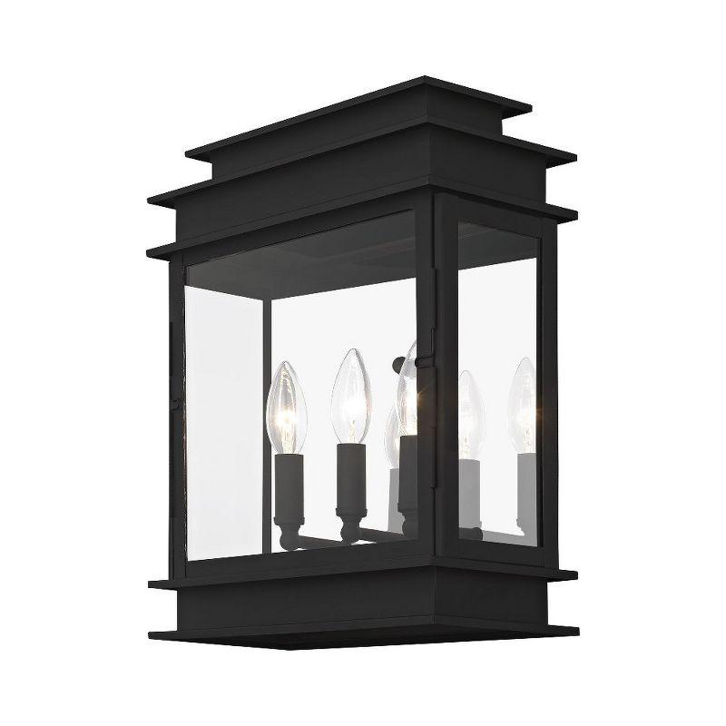 Livex Lighting Princeton 3 - Light Wall Light in  Black