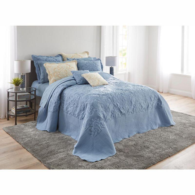 BrylaneHome Amelia Bedspread - Queen, Seaglass
