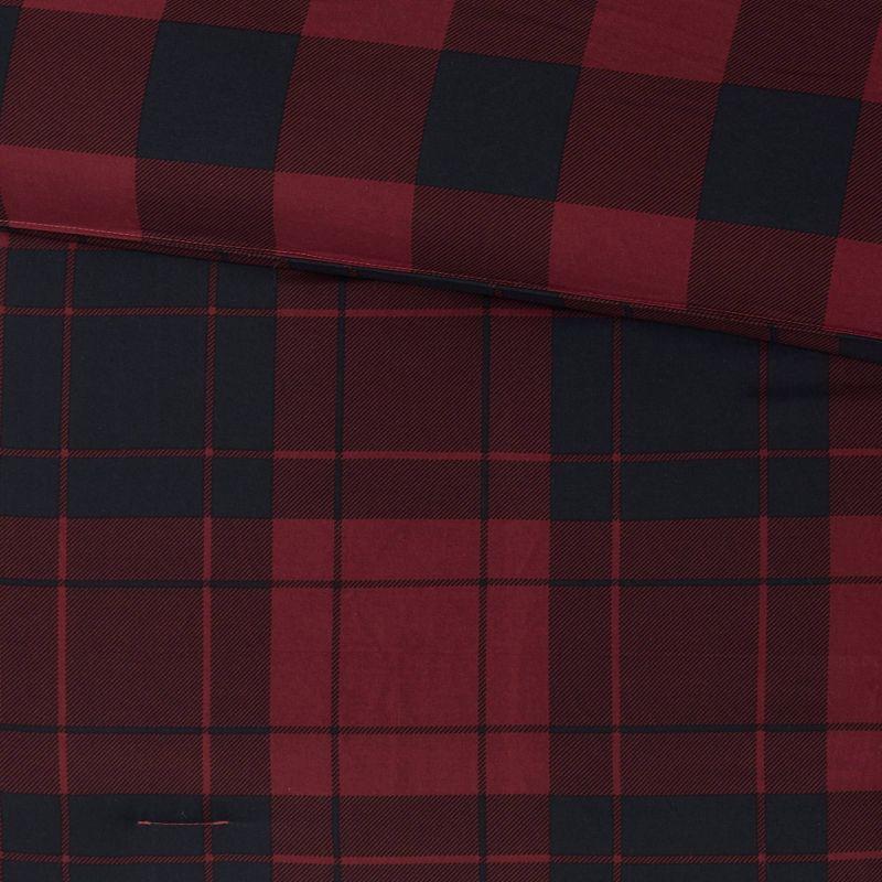 Everest Reversible Plaid Comforter Set with Bed Sheets