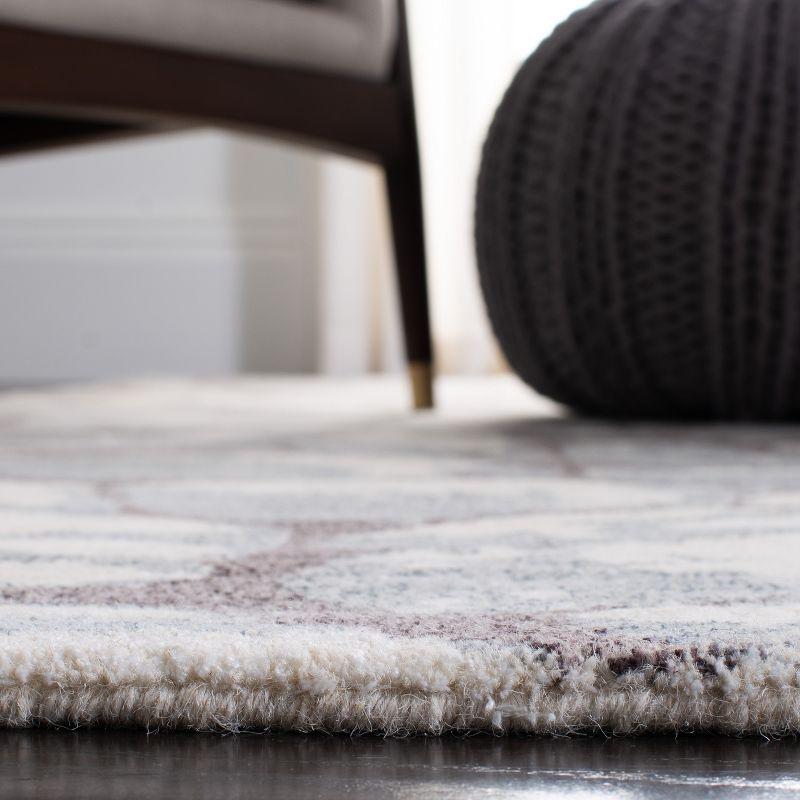 Restoration Vintage RVT112 Hand Tufted Indoor Runner Rug - 2'3"x8' - Grey/Ivory - Safavieh