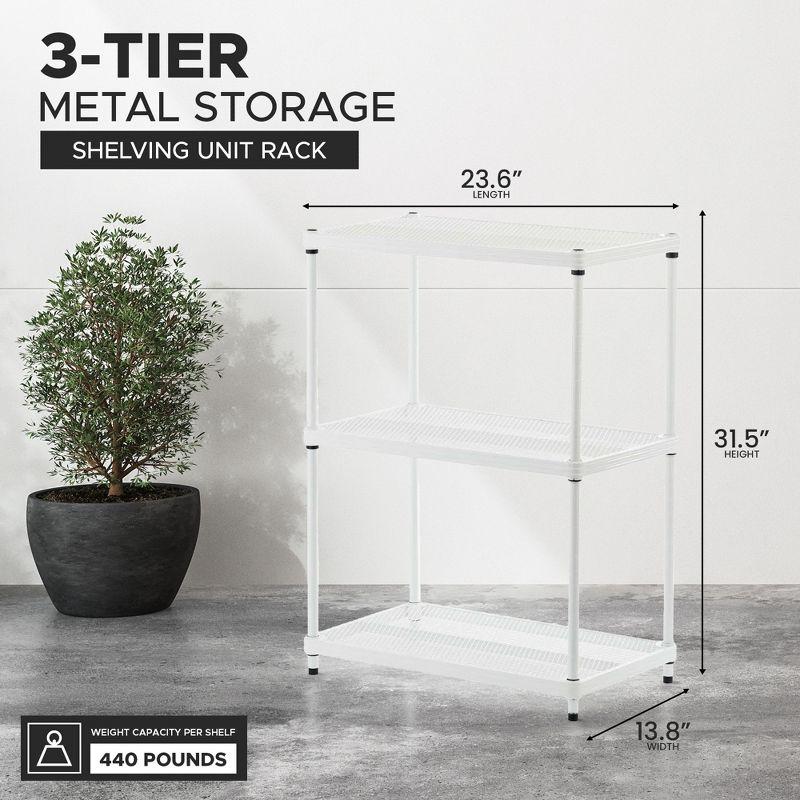 MeshWorks 23.6'' W Steel Height -Adjustable Shelving Unit