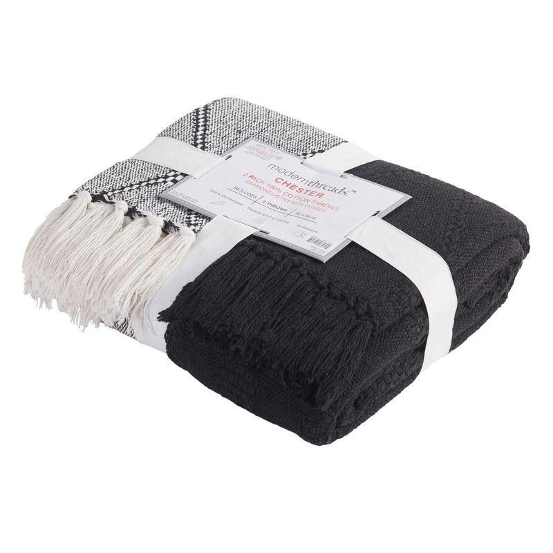 Amrapur Overseas Inc. Chester 100% Cotton Throw & Reviews | Wayfair