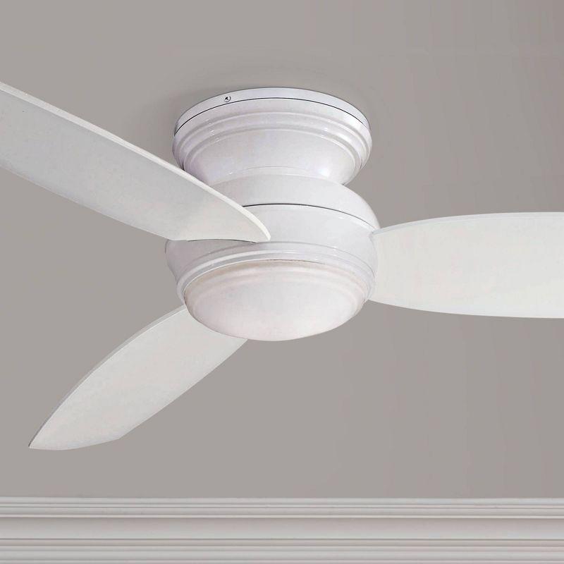 Minka Aire 52" Concept 3 - Blade Outdoor LED Propeller Ceiling Fan with Wall Control and Light Kit Included