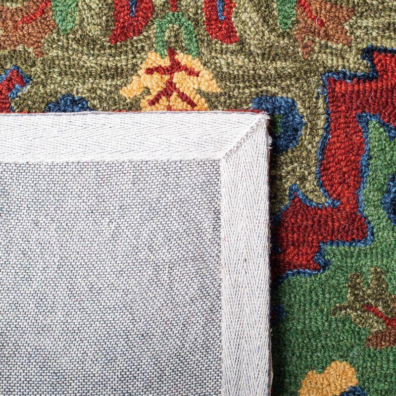 Heritage HG354 Handmade Area Rug - 9'x12' - Red/Blue - Safavieh
