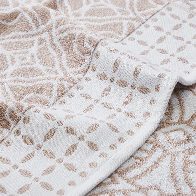 Modern Threads Modern Threads 6 Piece Set, 2 Bath Towels, 2 Hand Towels, 2 Washcloths Yarn Dyed Jacquard/Solid Towel Set Monroe