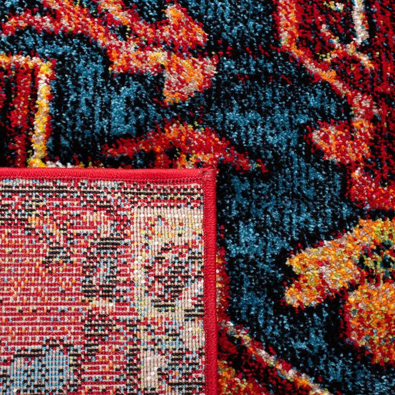 Vintage Hamadan VTH248 Power Loomed Indoor Area Rug - Red/Blue - 5'3"x7'6" - Safavieh