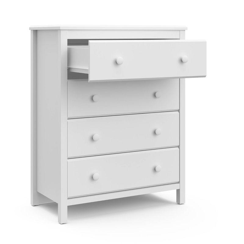 Storkcraft Alpine 4-Drawer White Nursery Dresser, GREENGUARD Certified