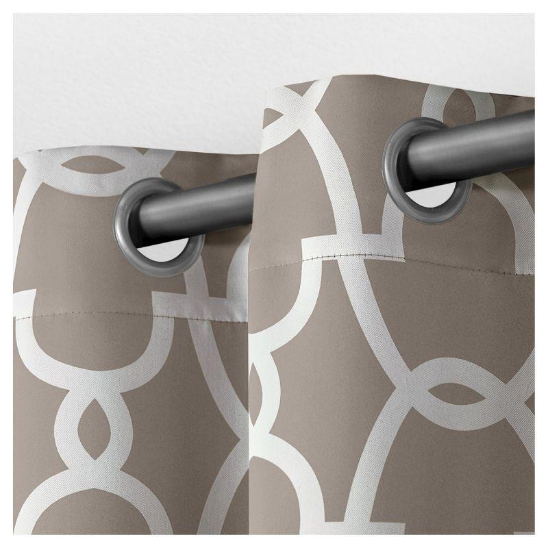 2pk Room Darkening Gates Sateen Woven Curtain Panels - Exclusive Home: