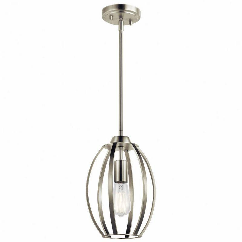 Tao 1 Light Pendant Brushed Nickel