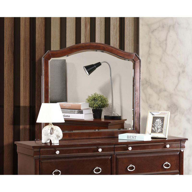 Triton 42" x 36" Arch Wood Framed Dresser Mirror