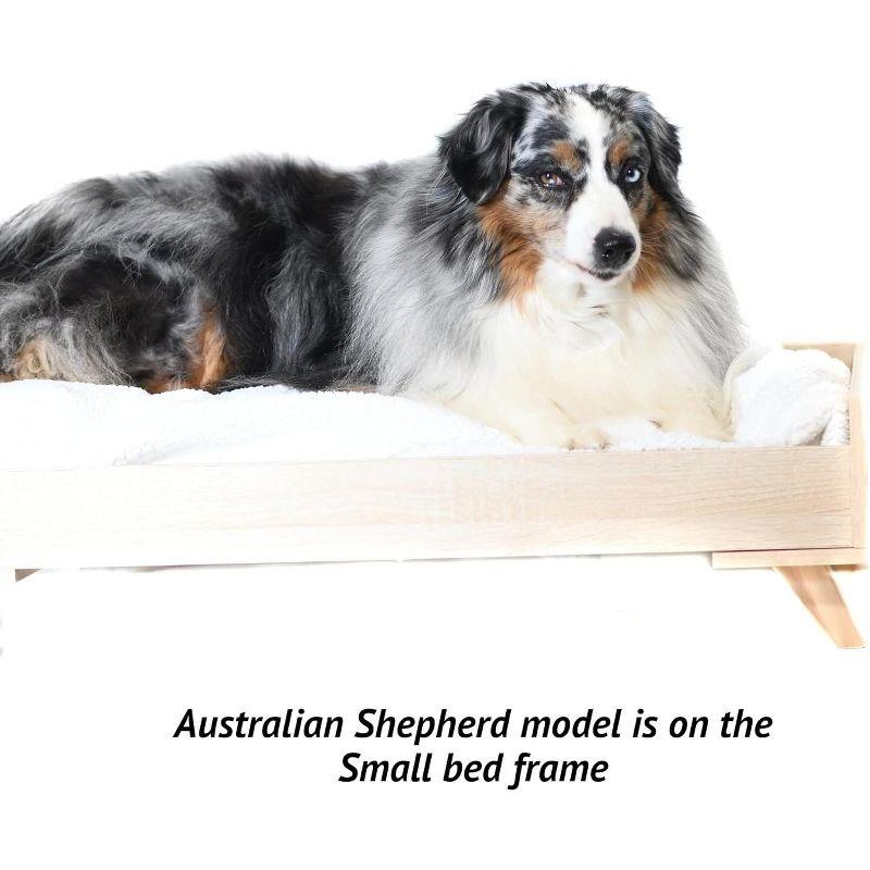 Midlee Raised Wooden Dog Bed Frame- Small