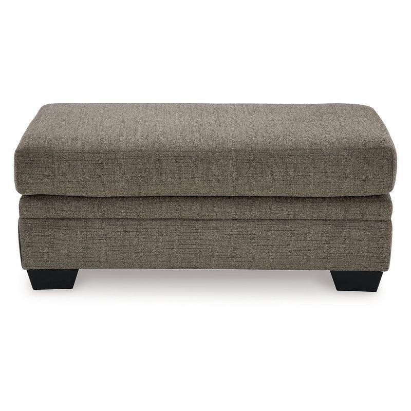 Signature Design by Ashley Stonemeade Upholstered Ottoman, Nutmeg Brown