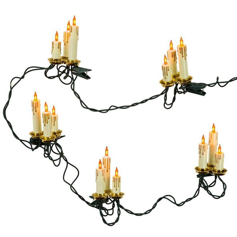 Kurt Adler Kurt Adler Indoor UL 15-Light Triple Candle Light Set, 12ft