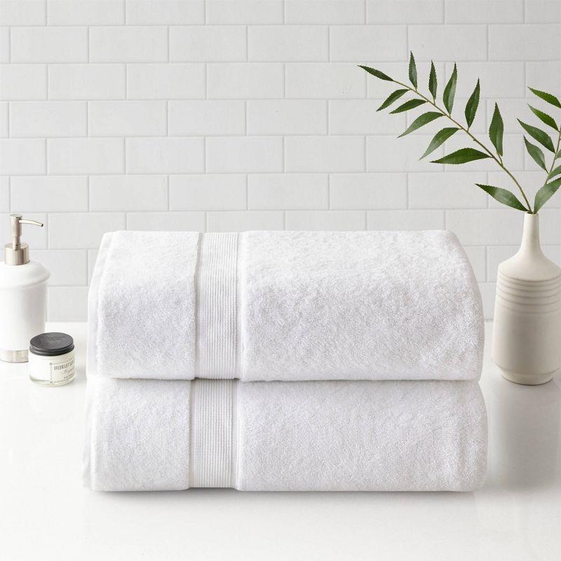 Madison Park Signature 800GSM 100% Cotton Bath Sheet 2 Piece Set (Set of 2)