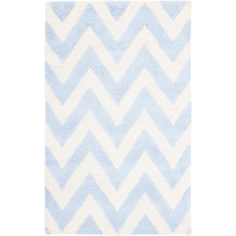 Cambridge CAM139 Tufted Indoor Accent Rug - Light Blue/Ivory - 3'x5' - Safavieh
