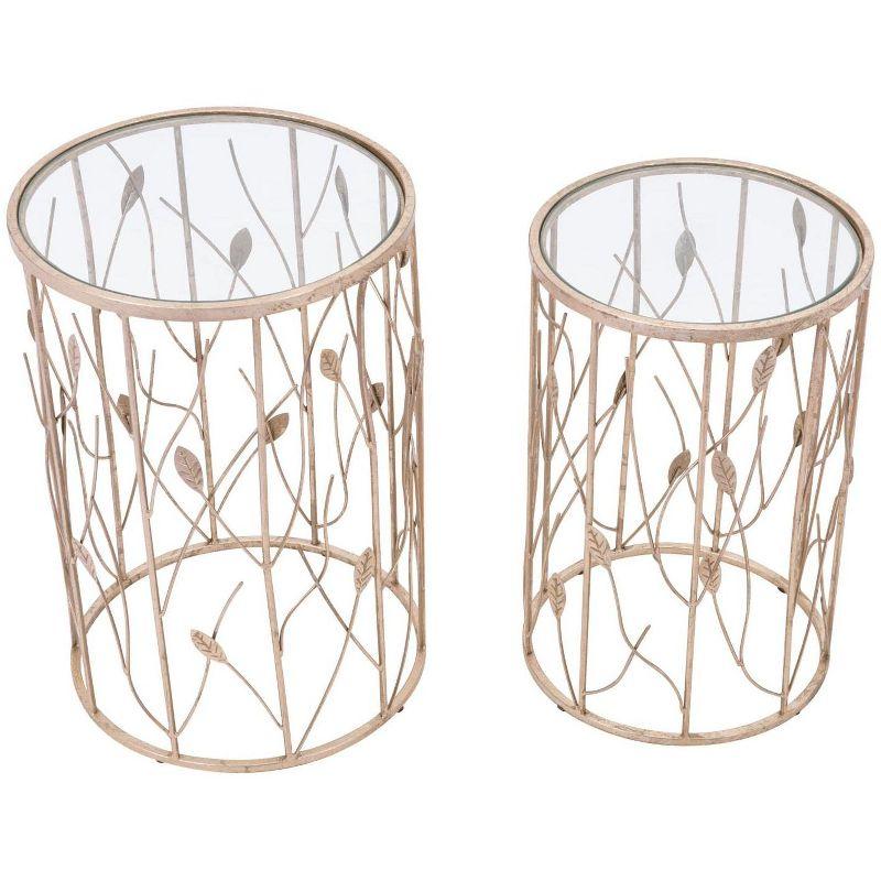 Zuo Set of 2 Sage Side Tables Gold