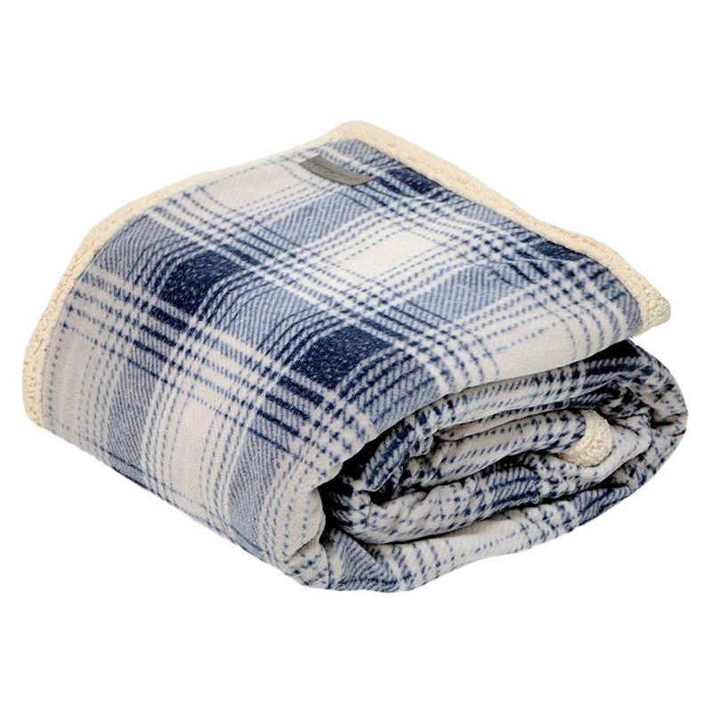 Eddie Bauer Eddie Bauer Printed Plush Fleece/Sherpa Oversized Throw Blanket