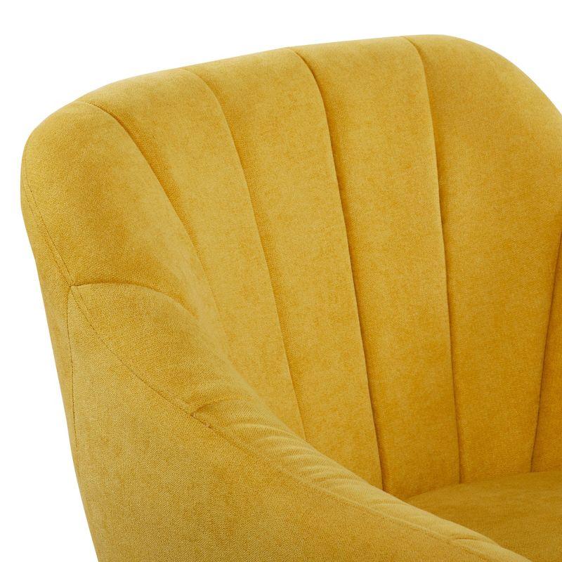 32" x 30" Modern Fabric Accent Chair Yellow - Olivia & May