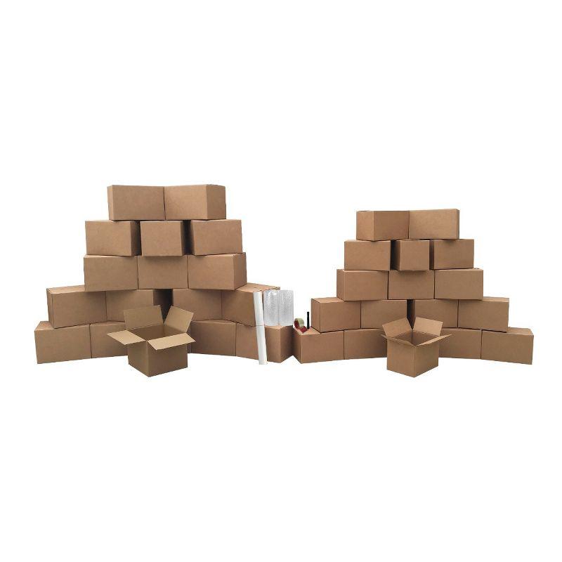 UBMOVE 36 Moving Boxes 2 Room Basic Moving Kit, Tape, Bubble, Packing Paper