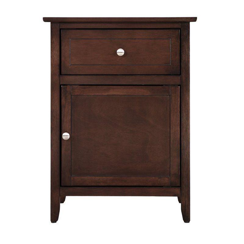 Sutherlans Cranbrook Modern Nightstand, Nightstand with 1 Drawer 1 Door & Reviews | Wayfair