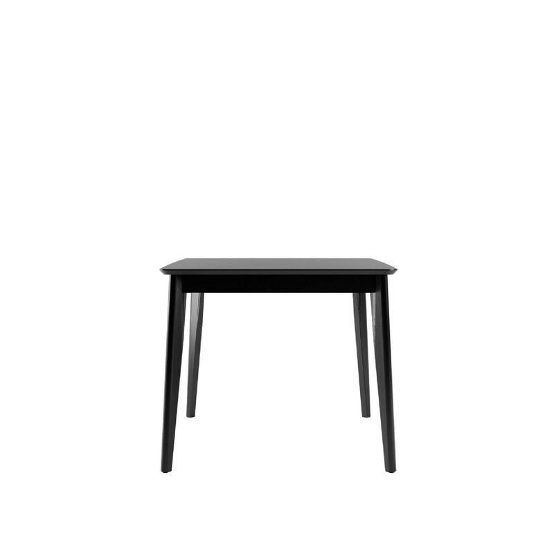 70.86" Tudor Dining Table Black - Manhattan Comfort: Mid-Century Style, Seats 6