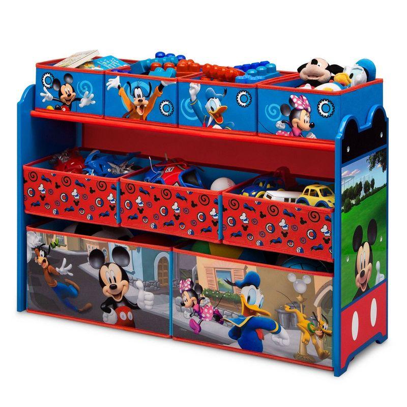Delta Children Deluxe 9 Bin Design and Store Toy Organizer - Mickey Mouse