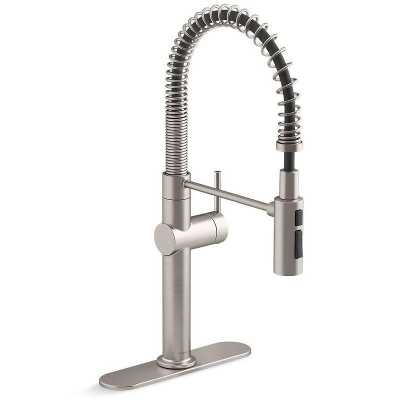 Vibrant Stainless 30.75" Professional Kitchen Sink Faucet with Pull-out Spray