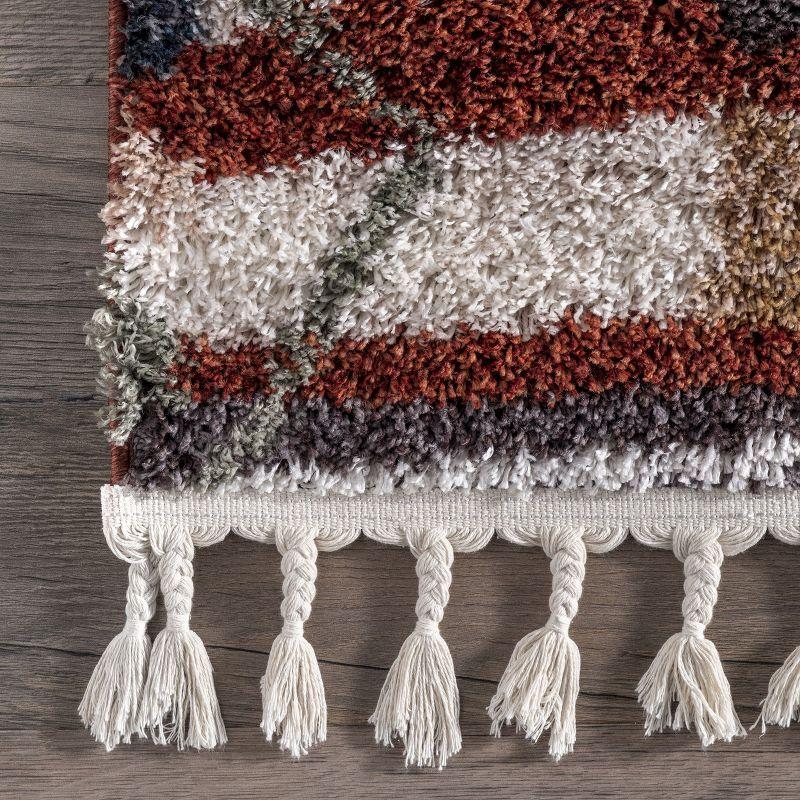 Nuloom Southwestern Rosemarie Moroccan Tassel Shag Indoor Area Rug