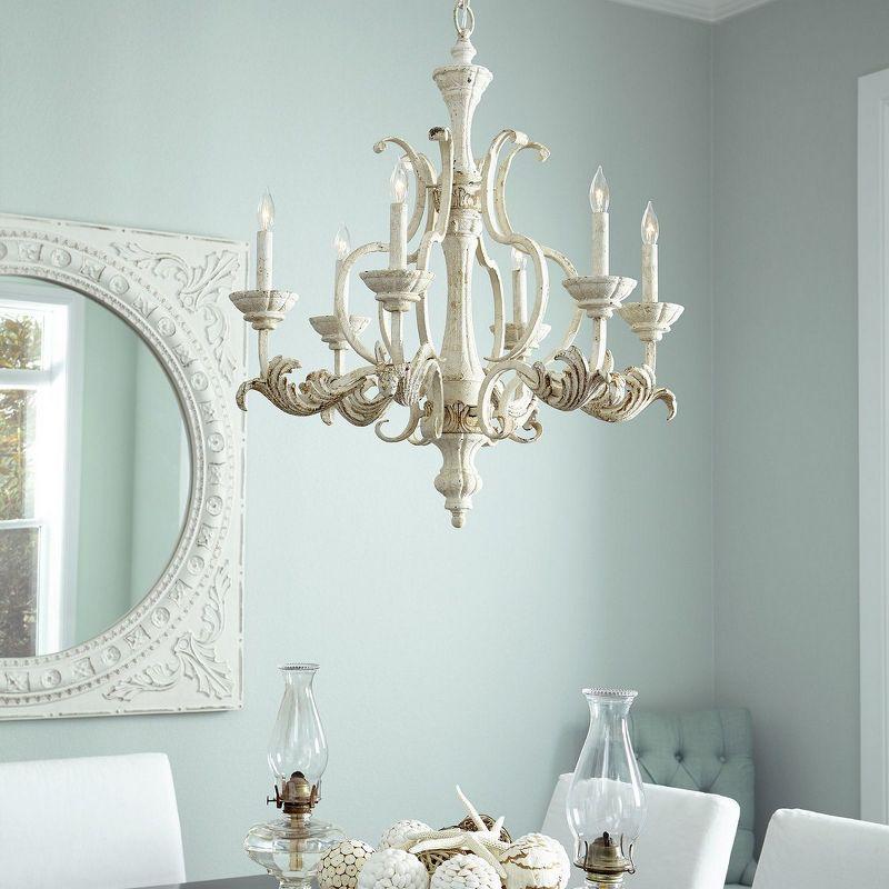 Quorum Lighting Florence 6-Light Chandelier, 6 Lights, Persian White