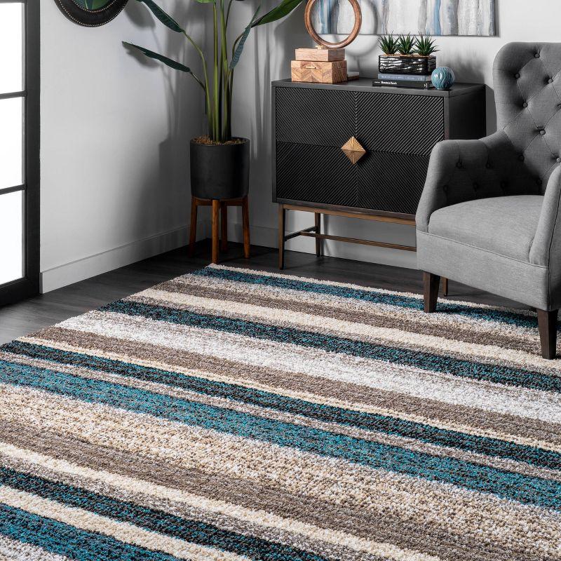 Drey Ombre Shag Area Rug - nuLOOM