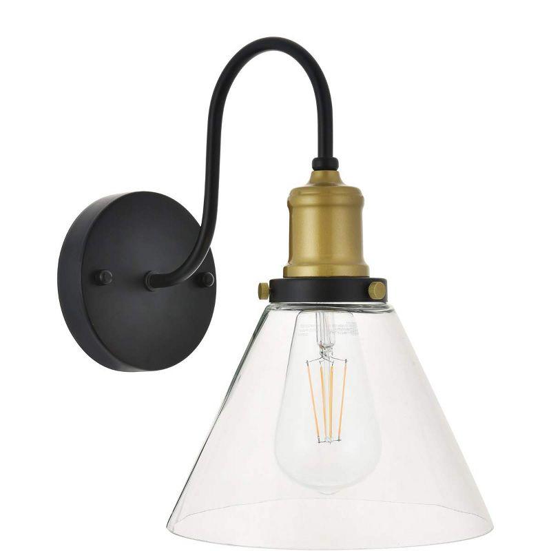 Elegant Lighting Histoire 1 light brass and black Wall Sconce