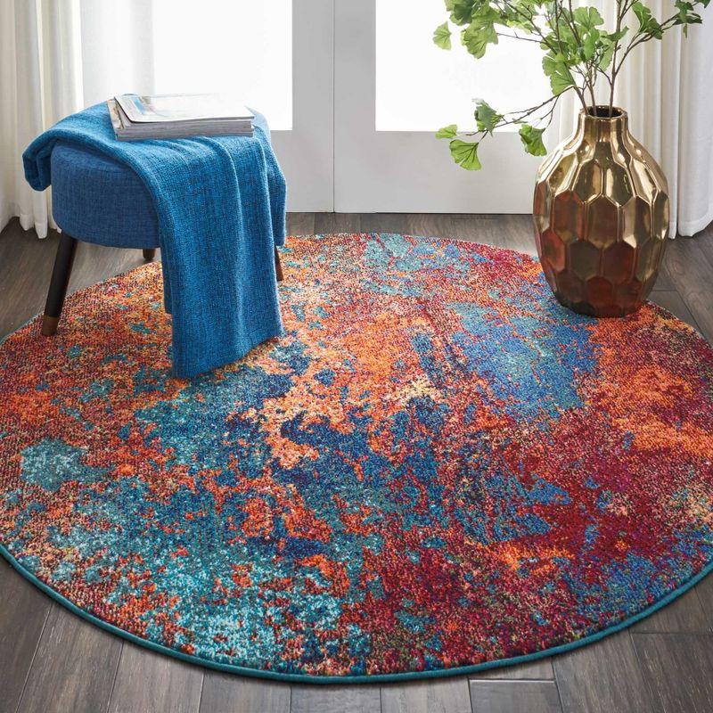 Nourison Celestial Atlantic Abstract Indoor Rug