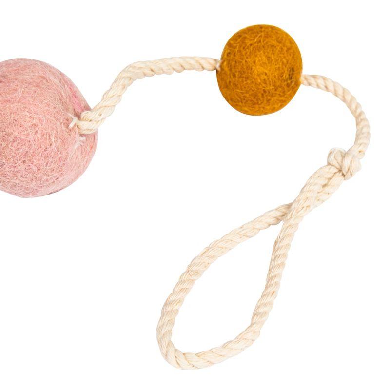 Storied Home Multicolor Wool Felt Animal Shaped Garland