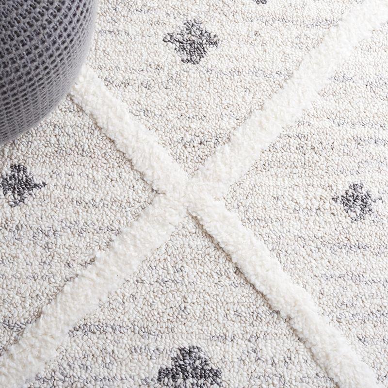 Moroccan Tassel Shag MTS644 Power Loomed Area Rug - Beige/Ivory - 8'x10' - Safavieh.