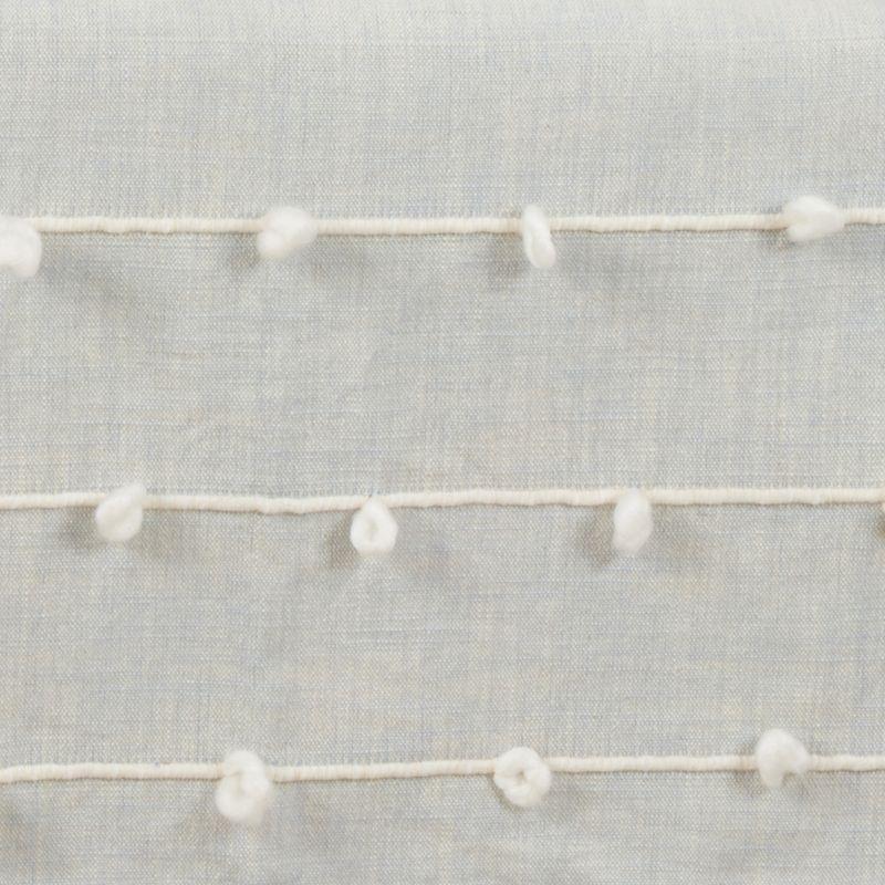 Light Blue Cotton Knotted Line Table Runner, 16" x 72"